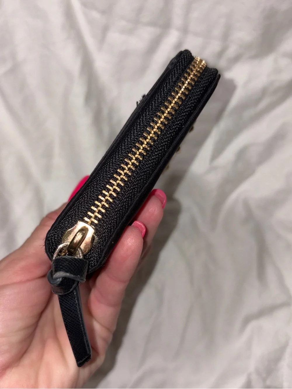 Kate Spade Darci Wilson Road Zip Around Nylon Wallet Black